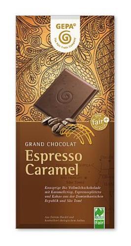 Espresso Caramel Schokolade, 100 g, BIO, Naturland Fair zertifiziert