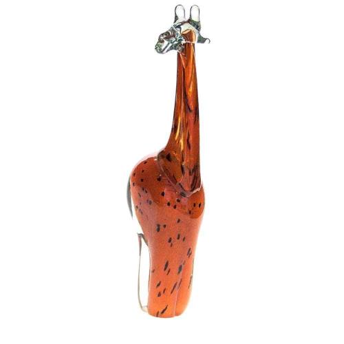 Flaschenstopper Giraffe bunt, upcycling Glas  Eswatini