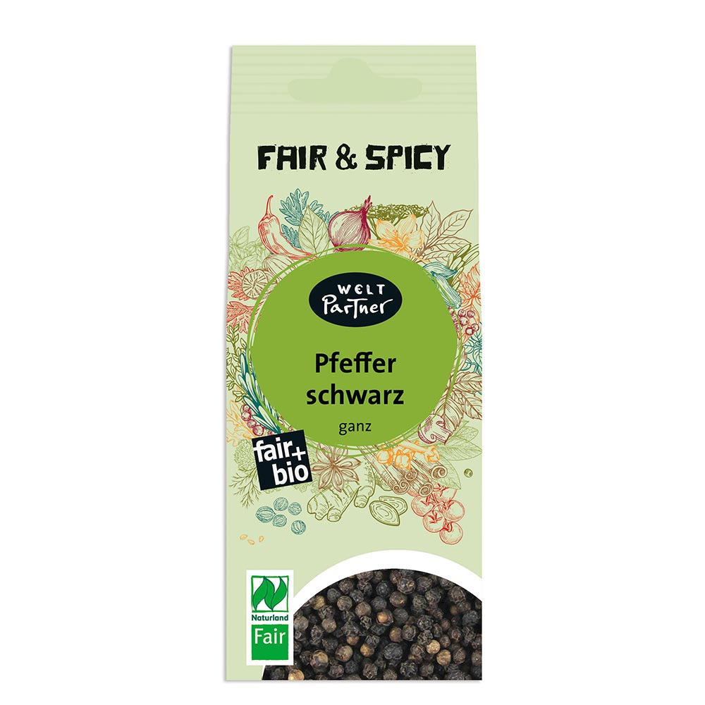 Pfeffer schwarz ganz 50g BIO