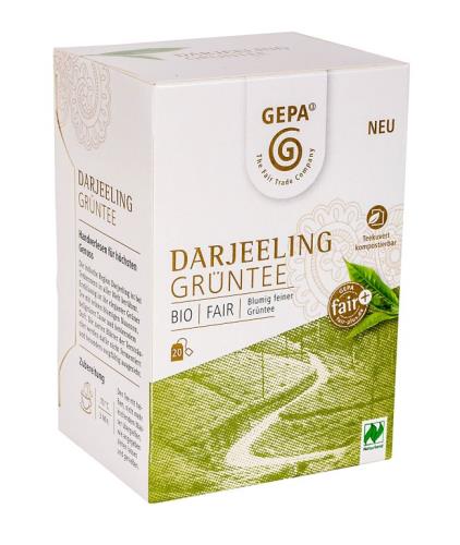 Grüntee Darjeeling TB 20x2g, BIO, Naturland zertifiziert