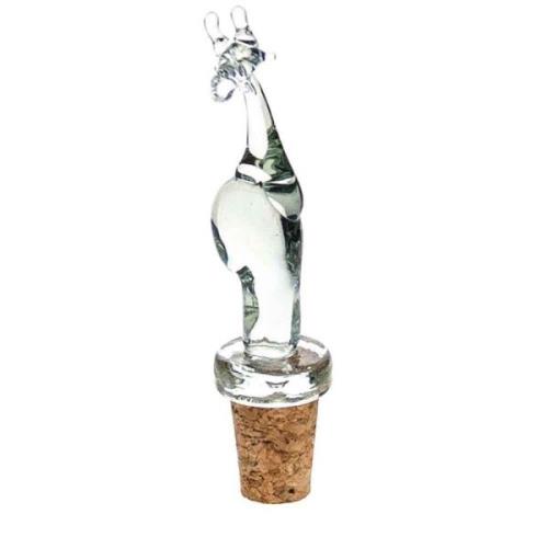 Flaschenstopper Giraffe, upcycling Glas, Eswatini