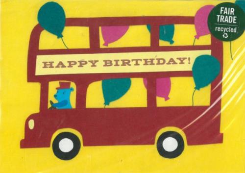 Geburtstagskarte "Birthday Bus"
