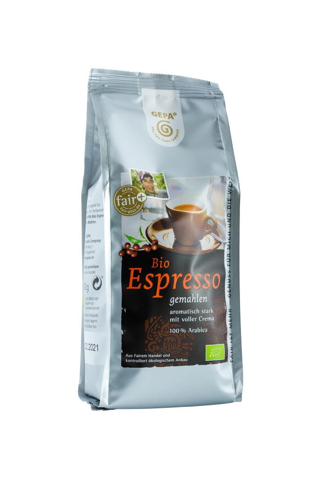 Espresso, gemahlen, 250 g, BIO