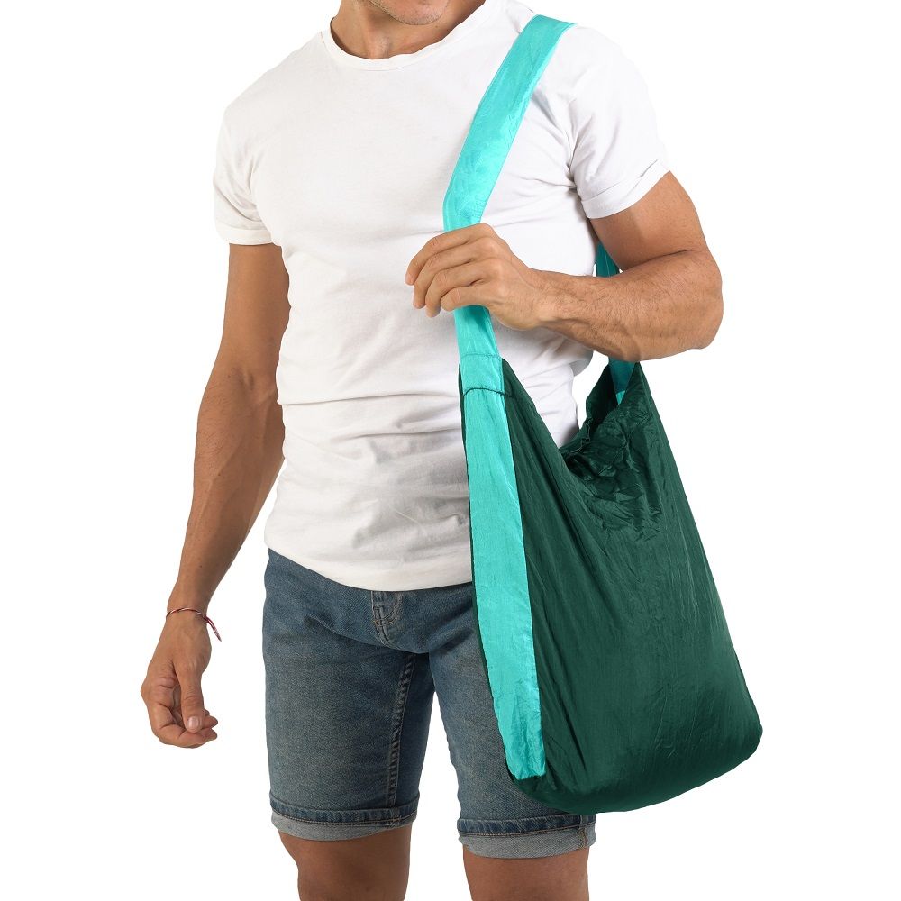 Tasche "Eco Bag Medium" grün/ türkis