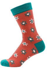 Socken Schnee rot 43-46,rot / grün,43-46,Türkei