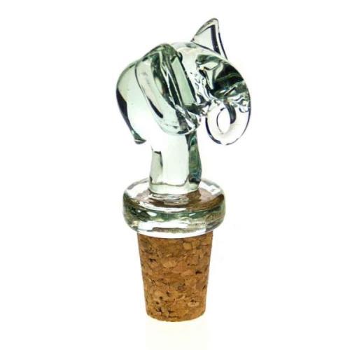 Flaschenstopper Elefant, upcycling Glas,  Eswatini